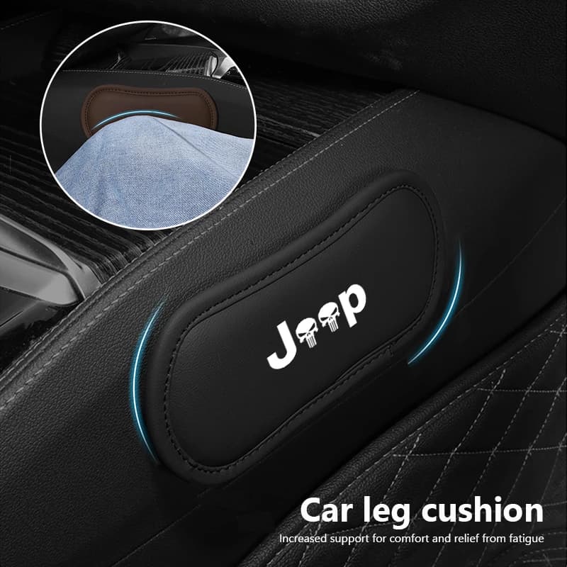 Auto Gamba Ginocchio Rest Leather Bearing Accessories for Jeep Renegade Wagoneer Avenger Recon Wrangler JK Gladiator Compass Grand