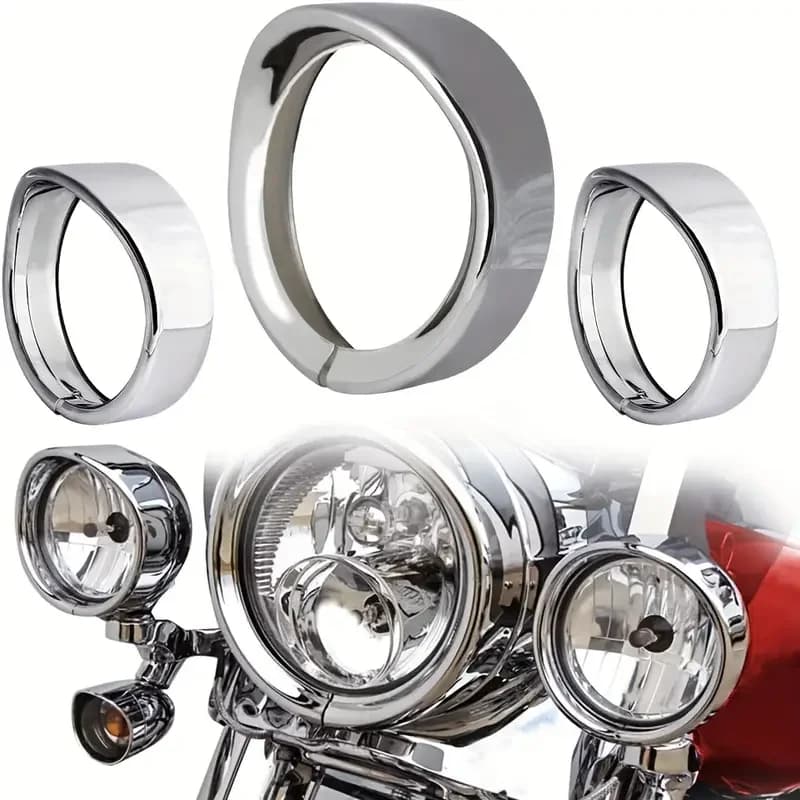 Trim Motorcycle Headlight Ring 7 "4.5" LED Fendinebbia Trim Ring for Harley Touring Road King Electra Glide Softail FLD/FLH