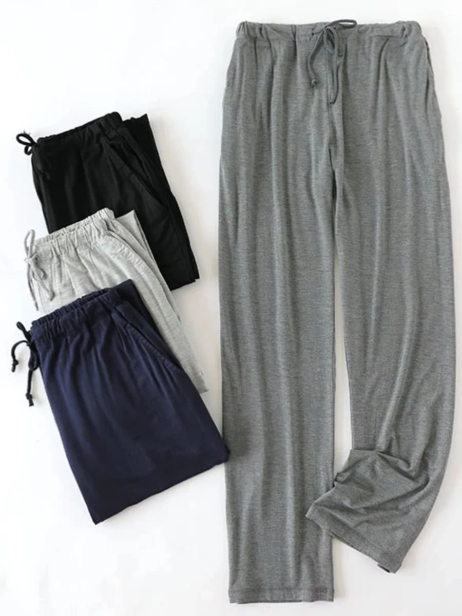 Men's Pajama Pants Cartoon Print Loose Thin Large Size for Spring Summer Autumn Home