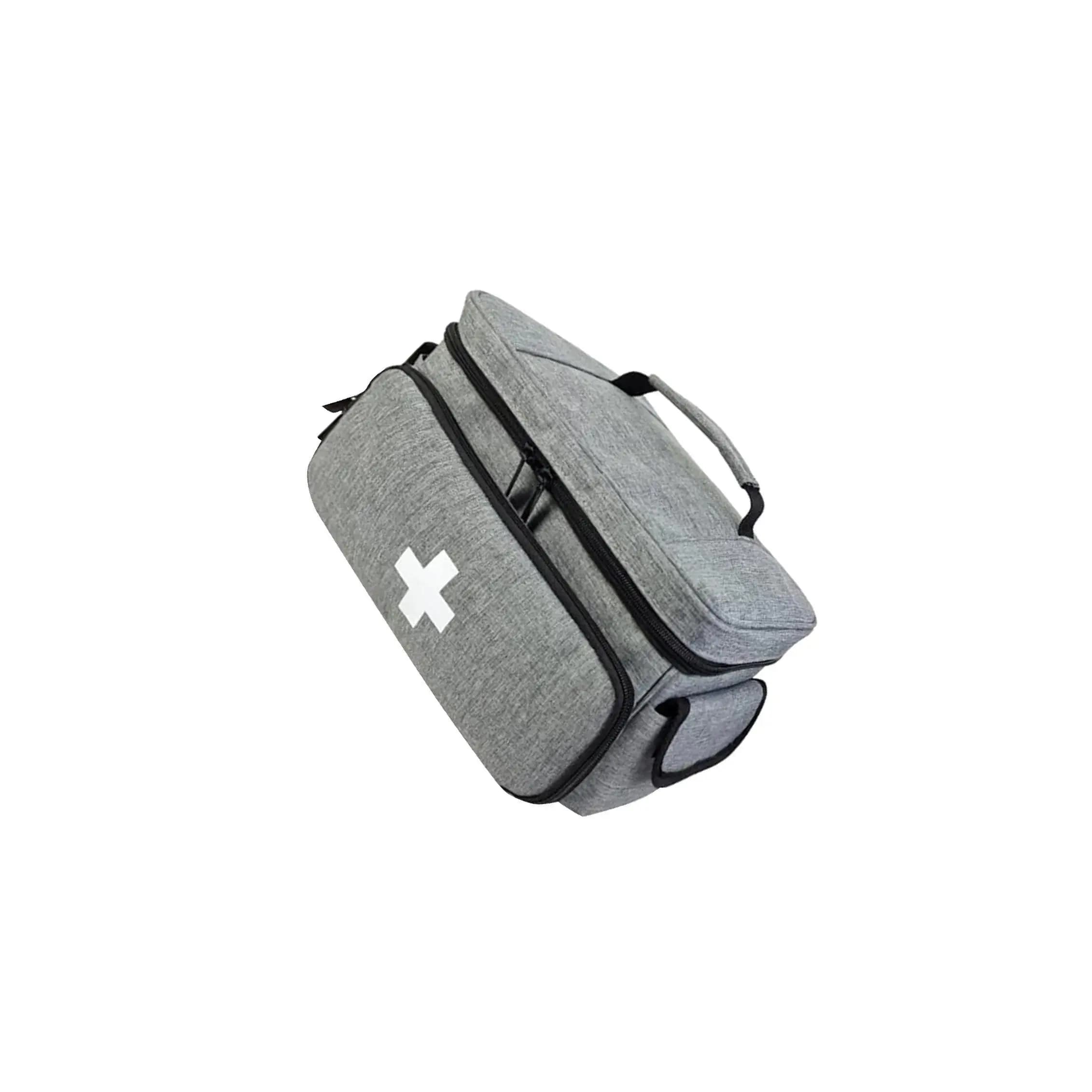 Custodia per kit di pronto soccorso per la famiglia, organizer da viaggio portatile con ampio spazio di archiviazione per la custodia di pronto soccorso domestica, 6 tasche in rete