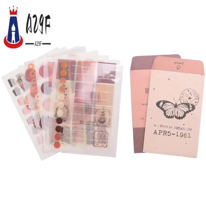 A29F-Aesthetic Scrapbook Kit,Junk Journal Kit With Journaling/Scrapbooking Supplies, Gift For Teen Girl Kid
