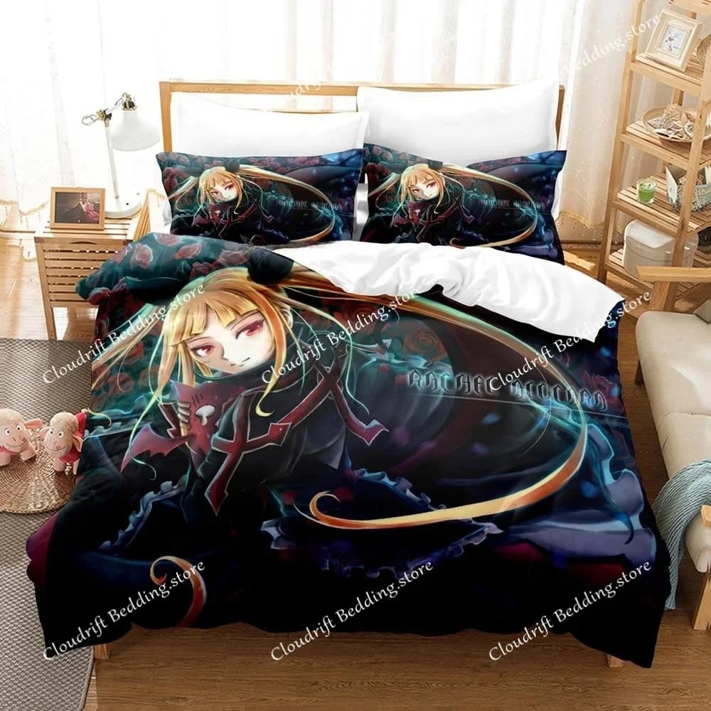New Fashion 3D Printed Anime Game Blazblue Bedding Set Cartoons Adult Kid Bedroom Duvet Cover Sets Home Textiles