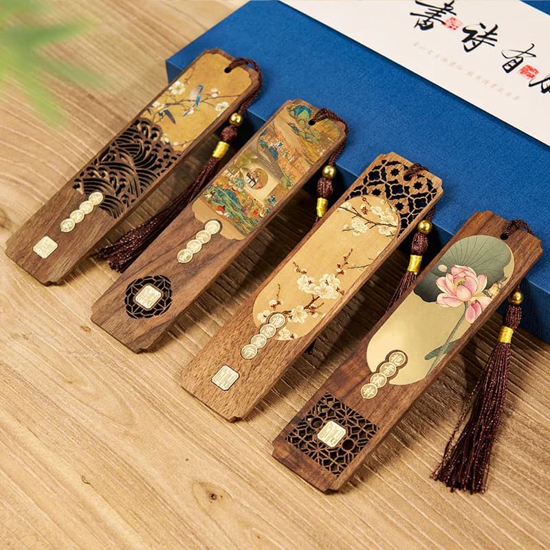 LTT bookmark classical Chinese style gift box set high-end ancient-style high-aesthetic cultural creative calligraphy