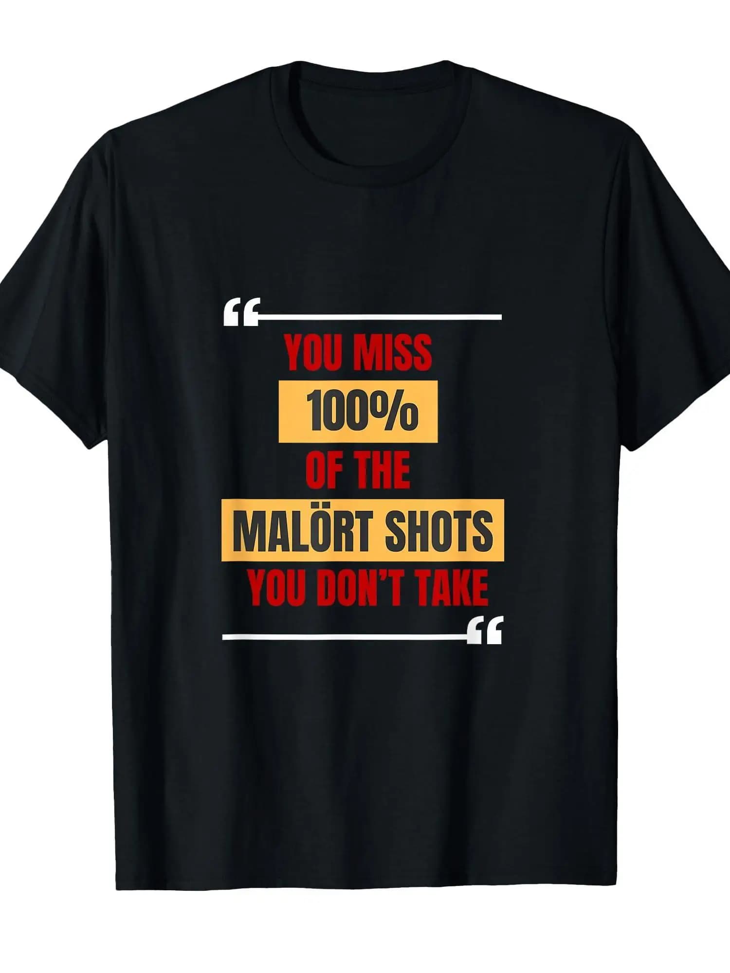 Malot Theme Printed T-shirt - 100% pure cotton crew neck t-shirt, regular fit, soft and comfortable, suitable for both men and women