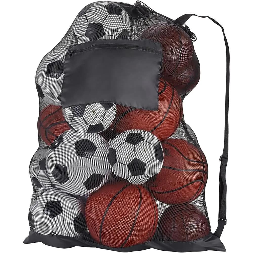 Borsa da ballo sportiva con coulisse borsa da calcio in rete zaino da basket borsa da calcio per pallavolo borsa da nuoto