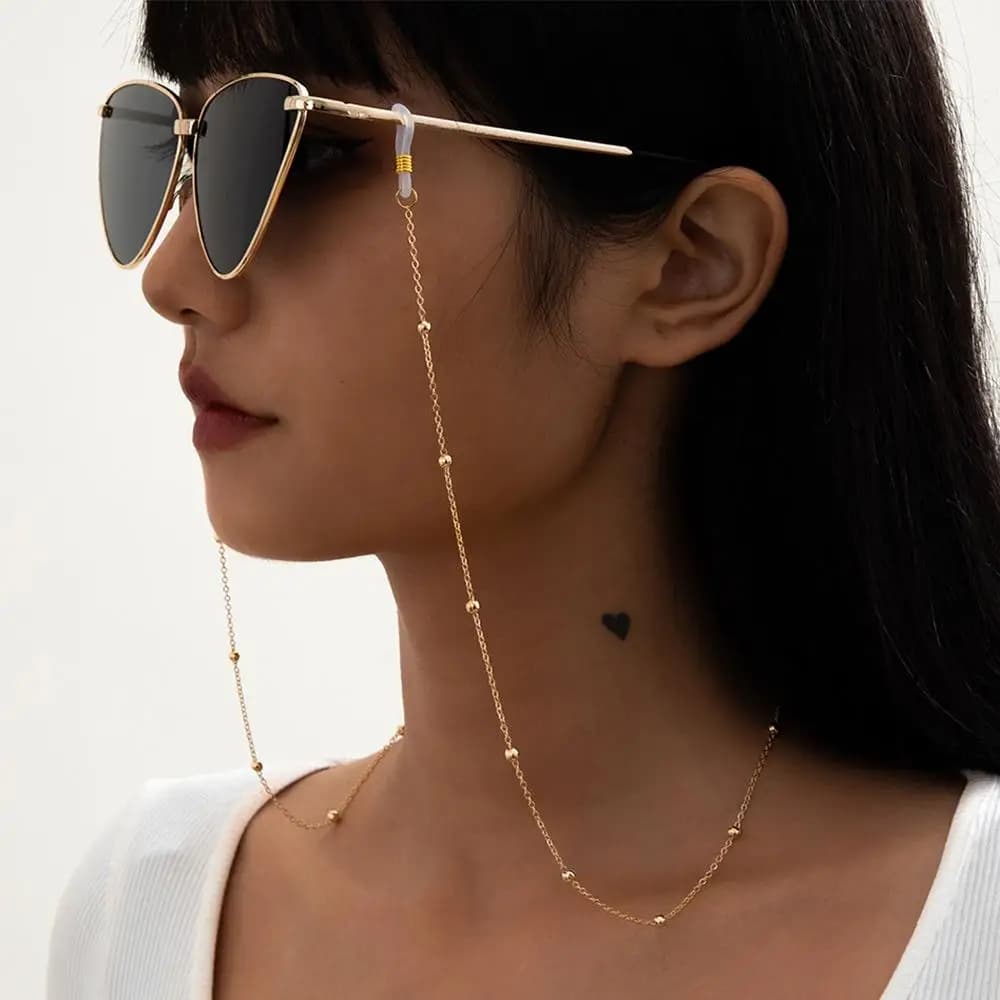 Sunglasses Masking Chains For Women Acrylic Pearl Crystal Eyeglasses Chains Lanyard Glass New Fashion Jewelry Wholesale
