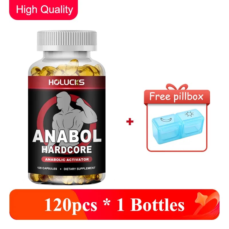 Integratore ANABOLICO per lo sviluppo muscolare maschile, aumenta l'energia durante l'allenamento, la crescita muscolare e la sintesi delle proteine, equilibra gli ormoni maschili