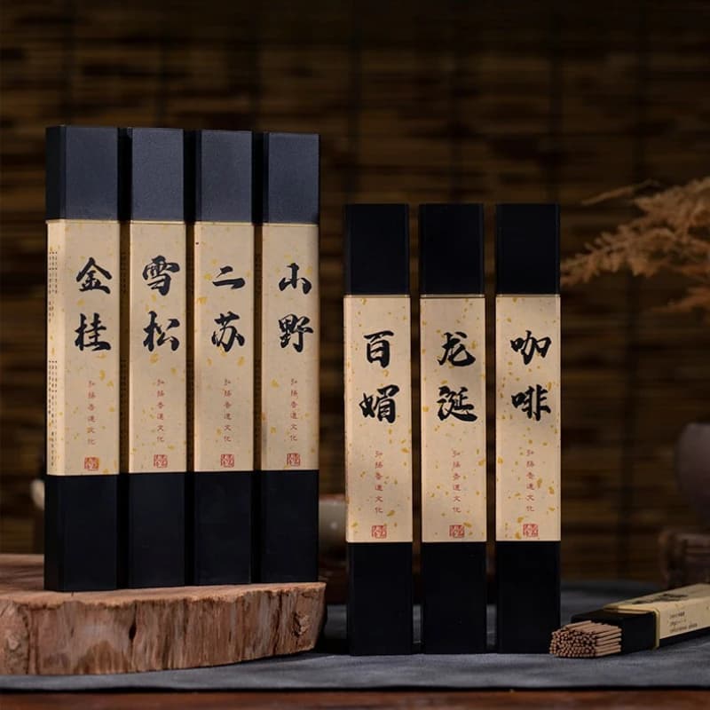 Bastoncini di Incenso Naturale in Legno di Sandalo e Agarwood Stile Cinese, Fragranza Autentica per Studi, Meditazione e Calma Mentale