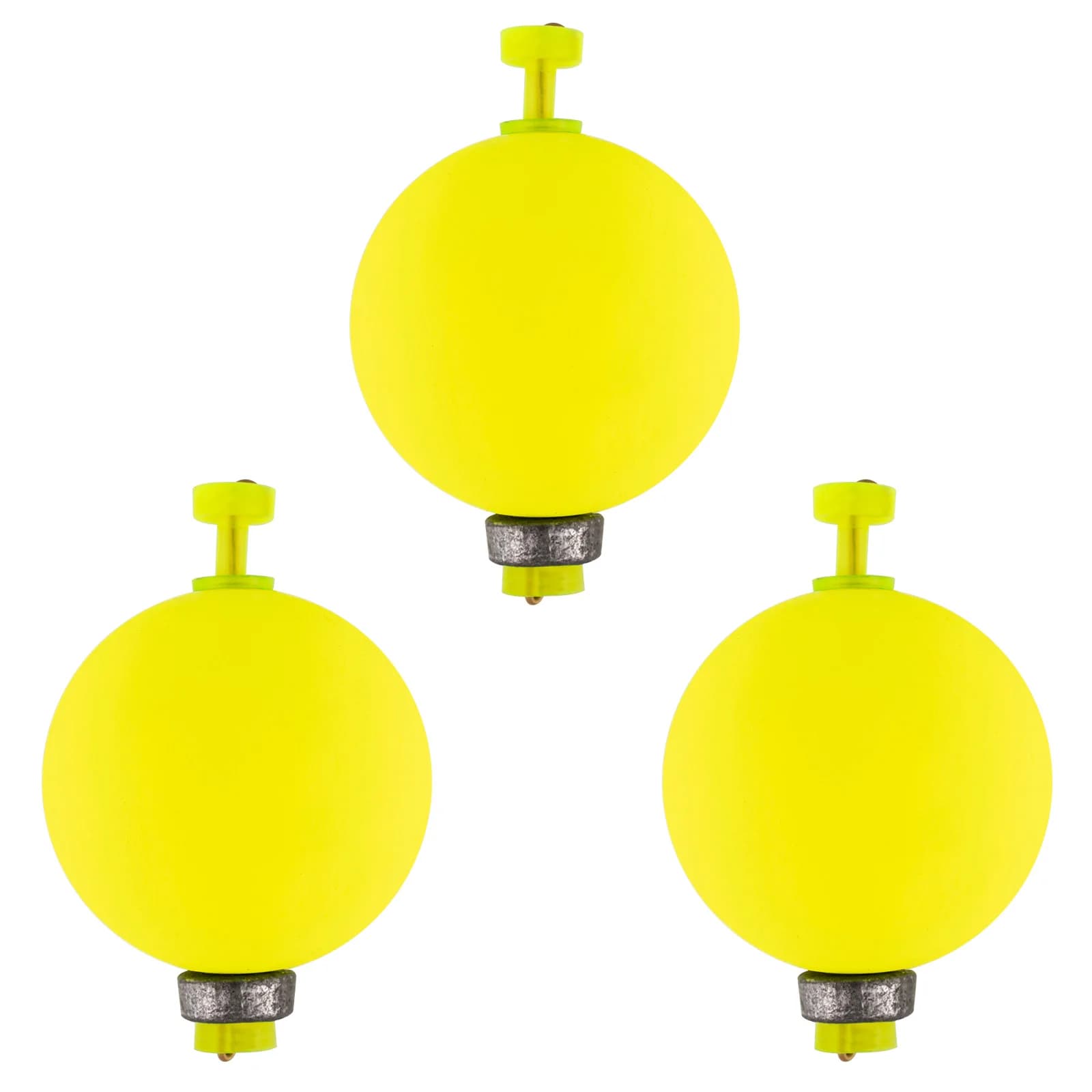 5pcs Weighted Fishing Foam Float,Round Shape Buoy Bobber,Strike Indicators for Bass Catifsh Crappie Trout Bottom Rig,EVA Foam