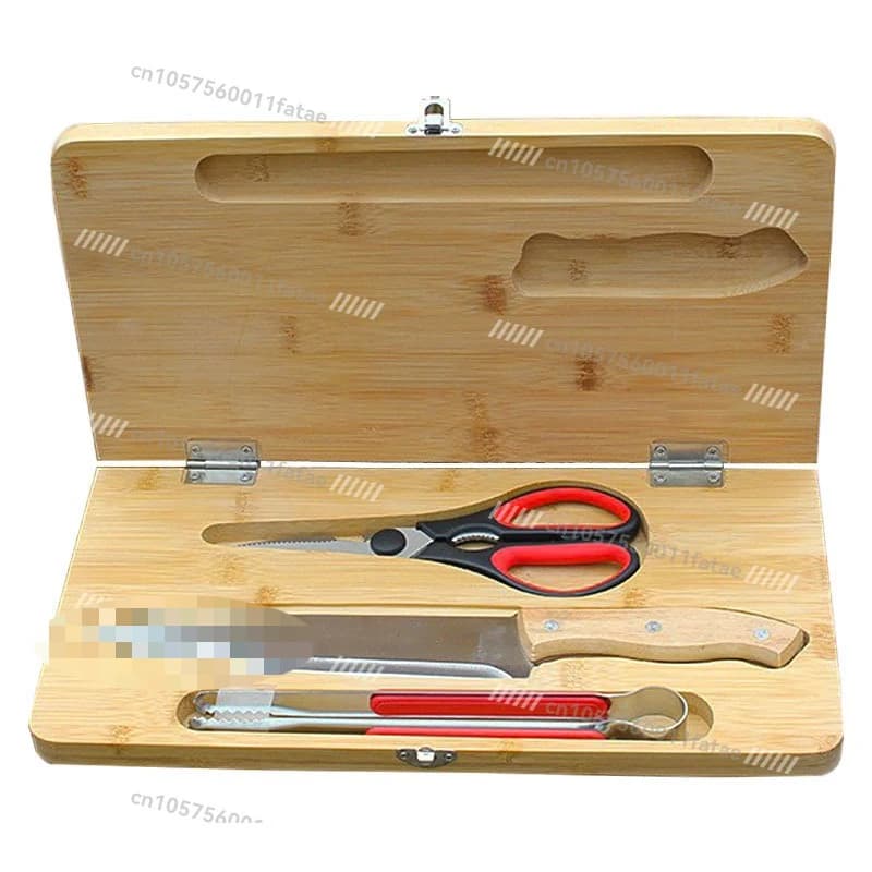 Outdoor picnic cutter set 3 pieces Travel pots for camping barbecue