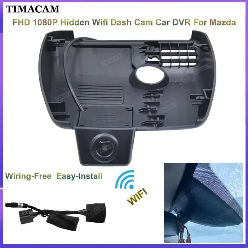 For Mazda CX 4 CX 5 CX4 CX5 KF 2018 2019 2020 2021 2022 2023 2024 Plug and Play HD 1080P Wifi Dashcam