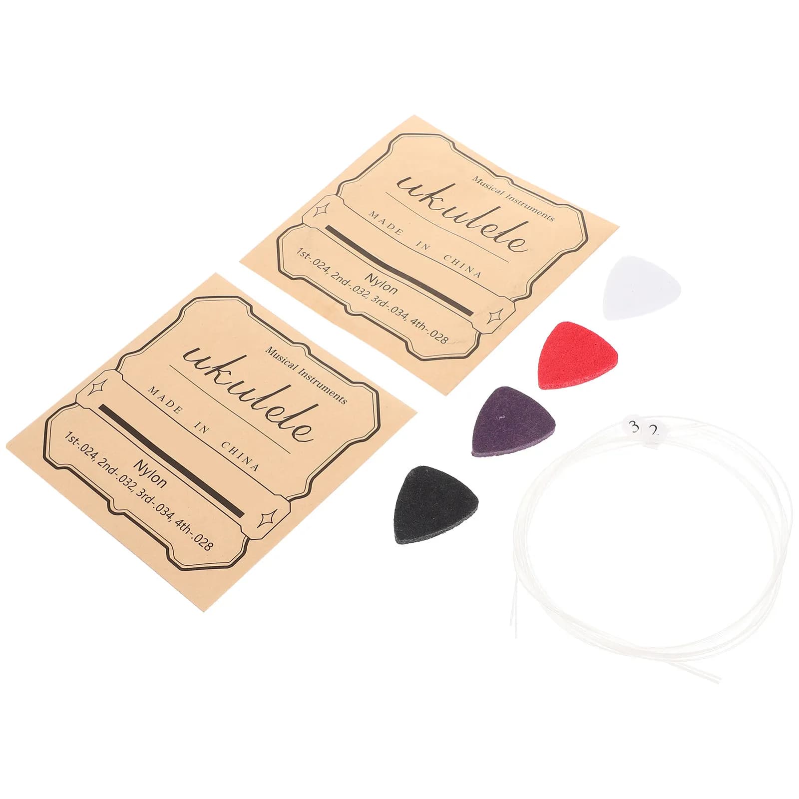 1Set Premium Guitar Tools Kit Portable Ukulele String Care Supplies with Wool Picks Universal for Beginners Musicians Luthier