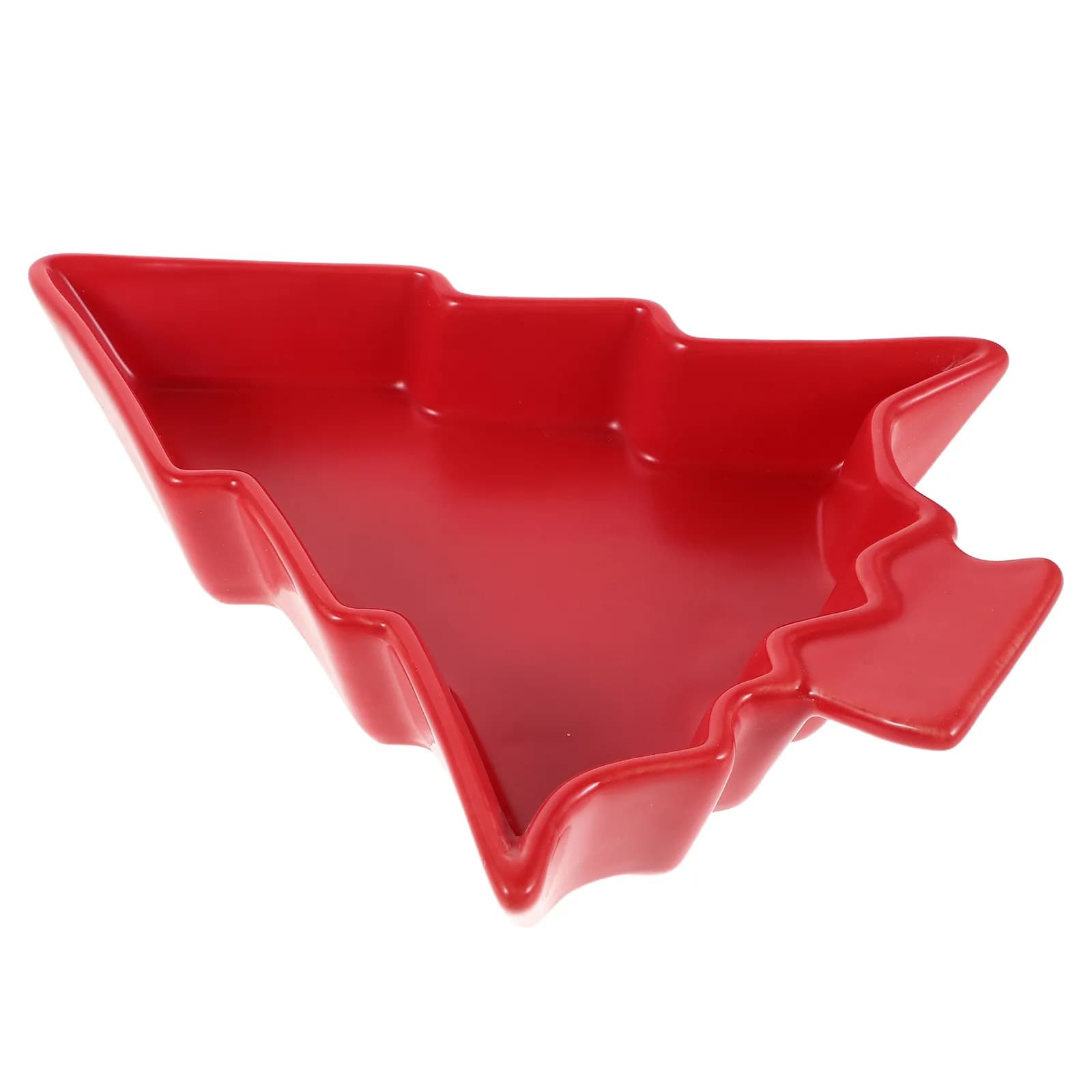 Piatto Natalizio in Ceramica a Forma di Albero, Stile Nordico, per Servire Snack, Formaggi, Frutta Secca e Torte, Decorazione Festiva per la Cucina
