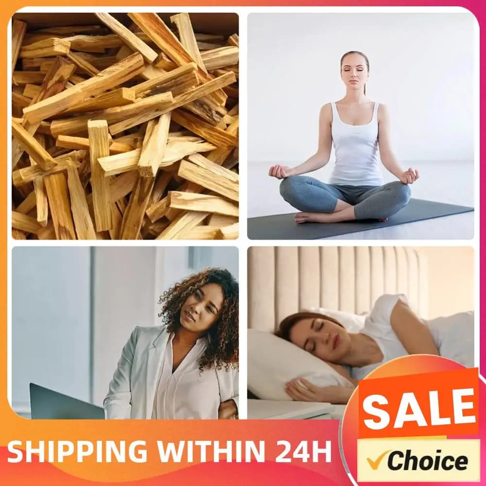 Palo Santo Sticks Natural Incense Sticks Wooden Aroma Diffuser Stick Natural Crude Wood Strips for Home Living Room Office