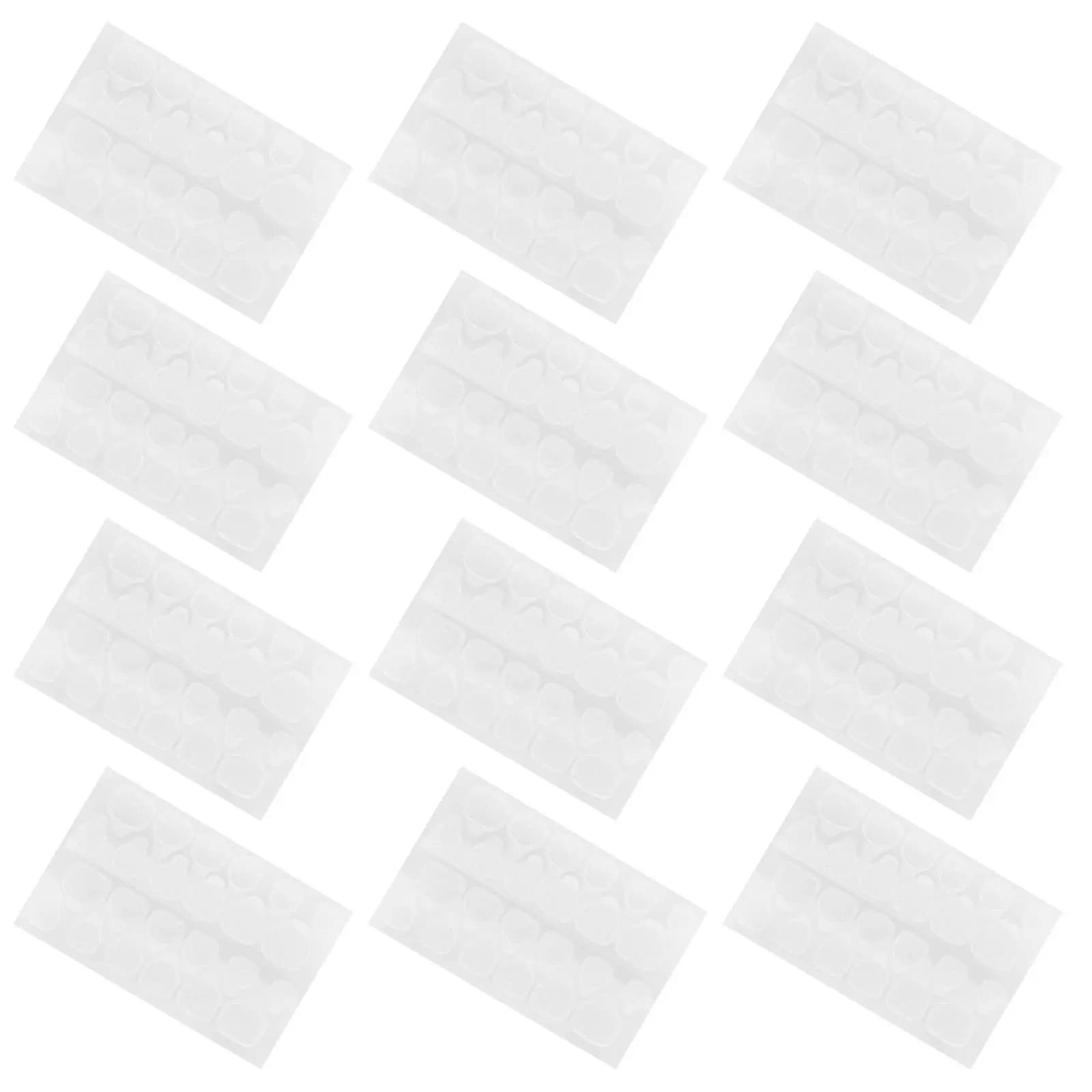 15 Fogli di Adesivi Trasparenti per Unghie Finte, Colla per Nail Art Fai-da-Te, Manicure Sana Senza Danni