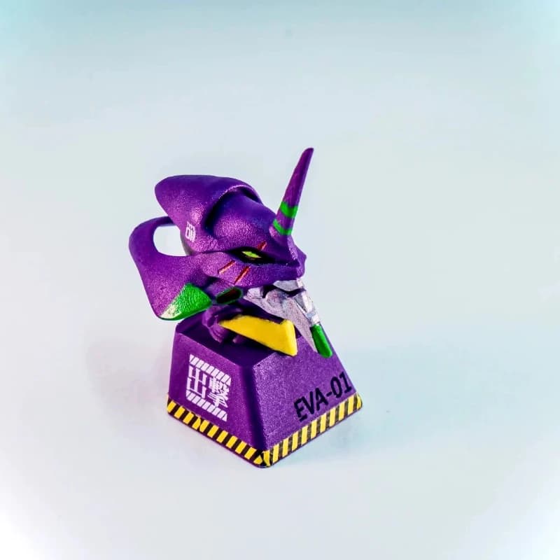 Keycap personalizzato Eva 01 Neon Genesis Evangelion Keycap personalizzato con colore galvanizzato per tastiera meccanica a tema anime