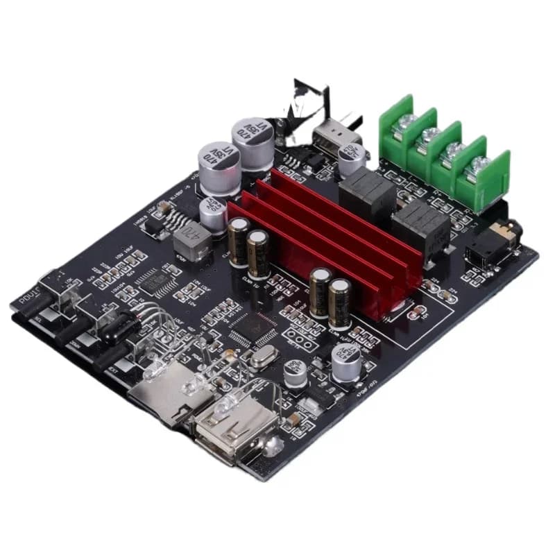 Scheda amplificatore 100W + 100W Bluetooth 5.3 Chiavetta USB PCM5102 decodifica lettore lossless