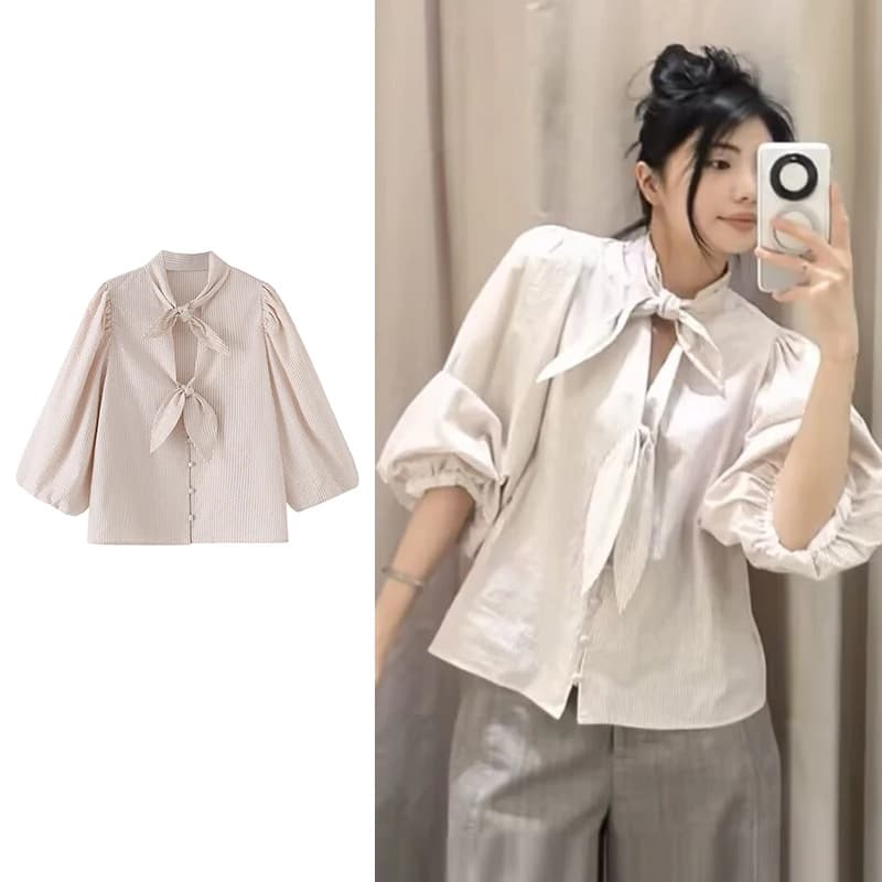 Nuove Camicie e Bluse da Donna Primavera 2026, Eleganti e Chic, Stile Giovanile, Bluse a Righe Comode, Camicie da Viaggio e Vacanza per Donne