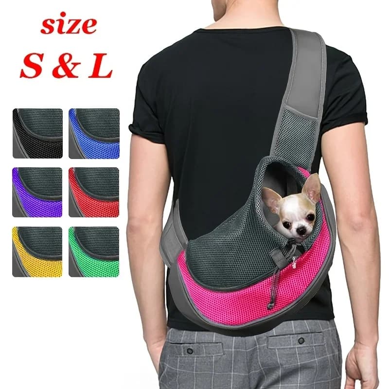 1-piece dog backpack, breathable mesh travel bag for dog pack for cat puppies