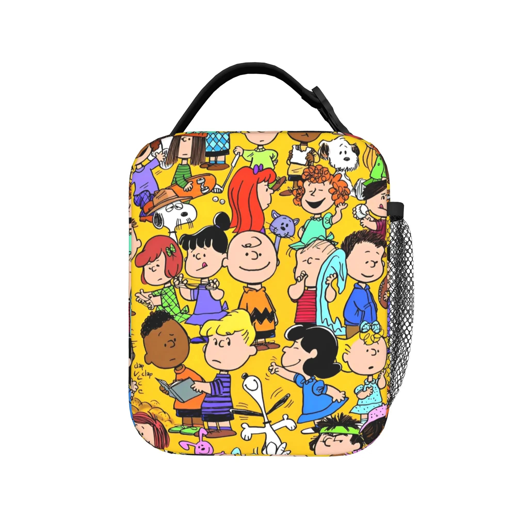Snoopy Peanuts Insulated Lunch Bags Thermal Bag Reusable,Lunch Container Cartoon Large Tote Lunch Box Men Women College Travel