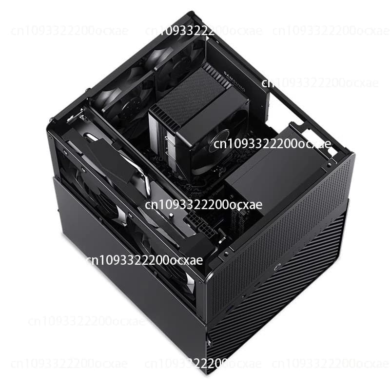N3 NAS Mini telaio in alluminio Scheda madre ITX Server multimediale Archiviazione di rete sostituibile a caldo 8 alloggiamenti