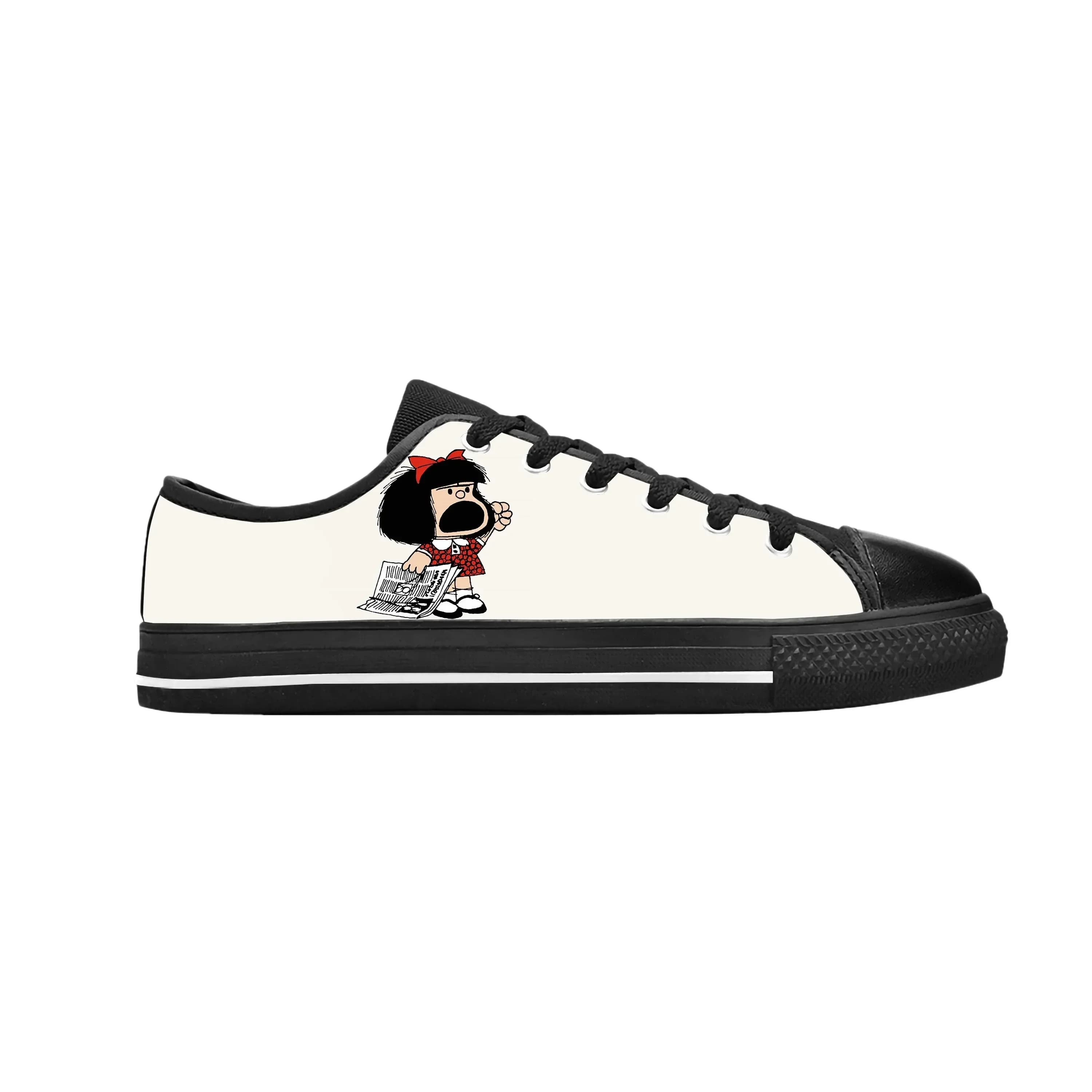 Scarpe Casual alla Moda con Stampa 3D di Mafalda, Personaggio Anime e Manga, Comode e Traspiranti per Uomo e Donna