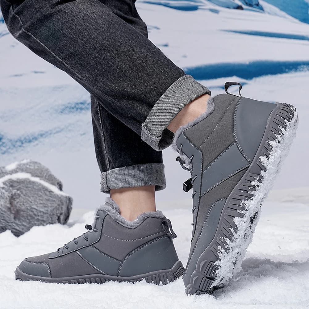 Stivali da neve invernali Scarpe leggere a piedi nudi Stivaletti casual impermeabili Scarpe da trail running per passeggiate ed escursioni