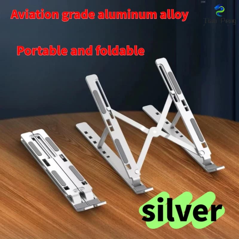 Nuovo supporto in lega di alluminio con regolazione dell'altezza a 6 livelli universale per supporto desktop per tablet e laptop da meno di 14 pollici
