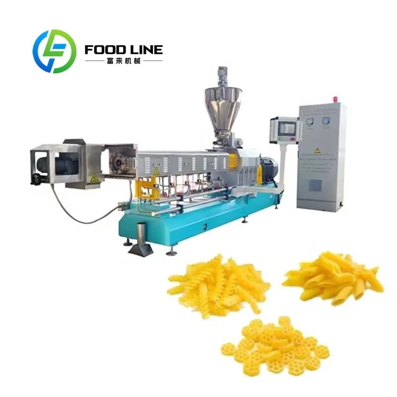Customized Automatic Macaroni Extruder Machine Industrial Pasta Production Line Manufacturing Plant Equipment
