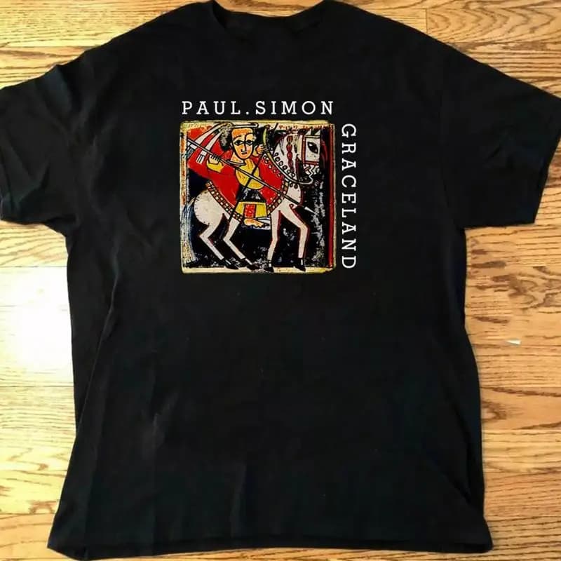 VTG Paul Simon Graceland black T-shirt Unisex All sizes S-5Xl