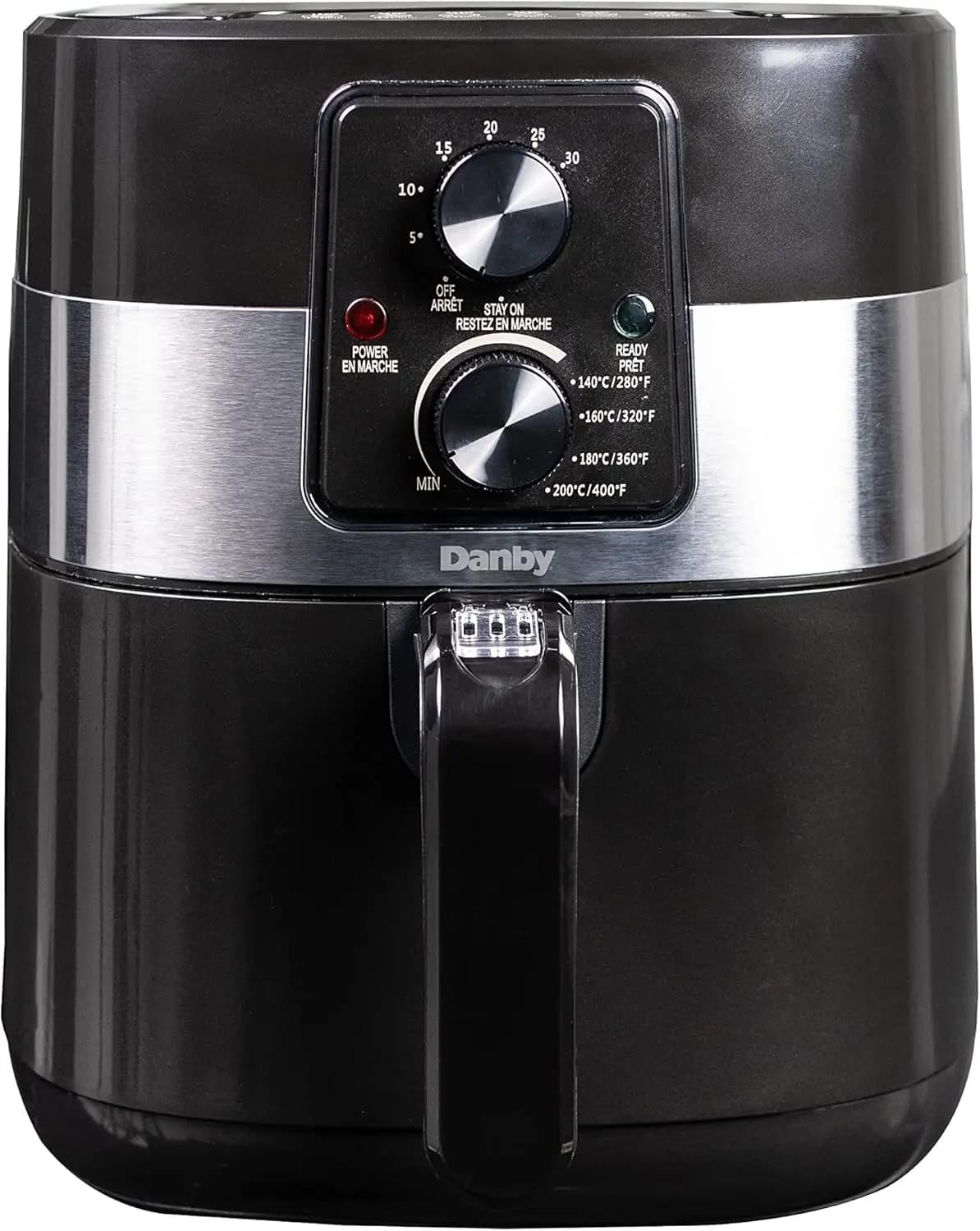 Black Air Fryer, 3.2 Quart (3.5 Liters), with Timer, Adjustable Temperature, and Removable Basket