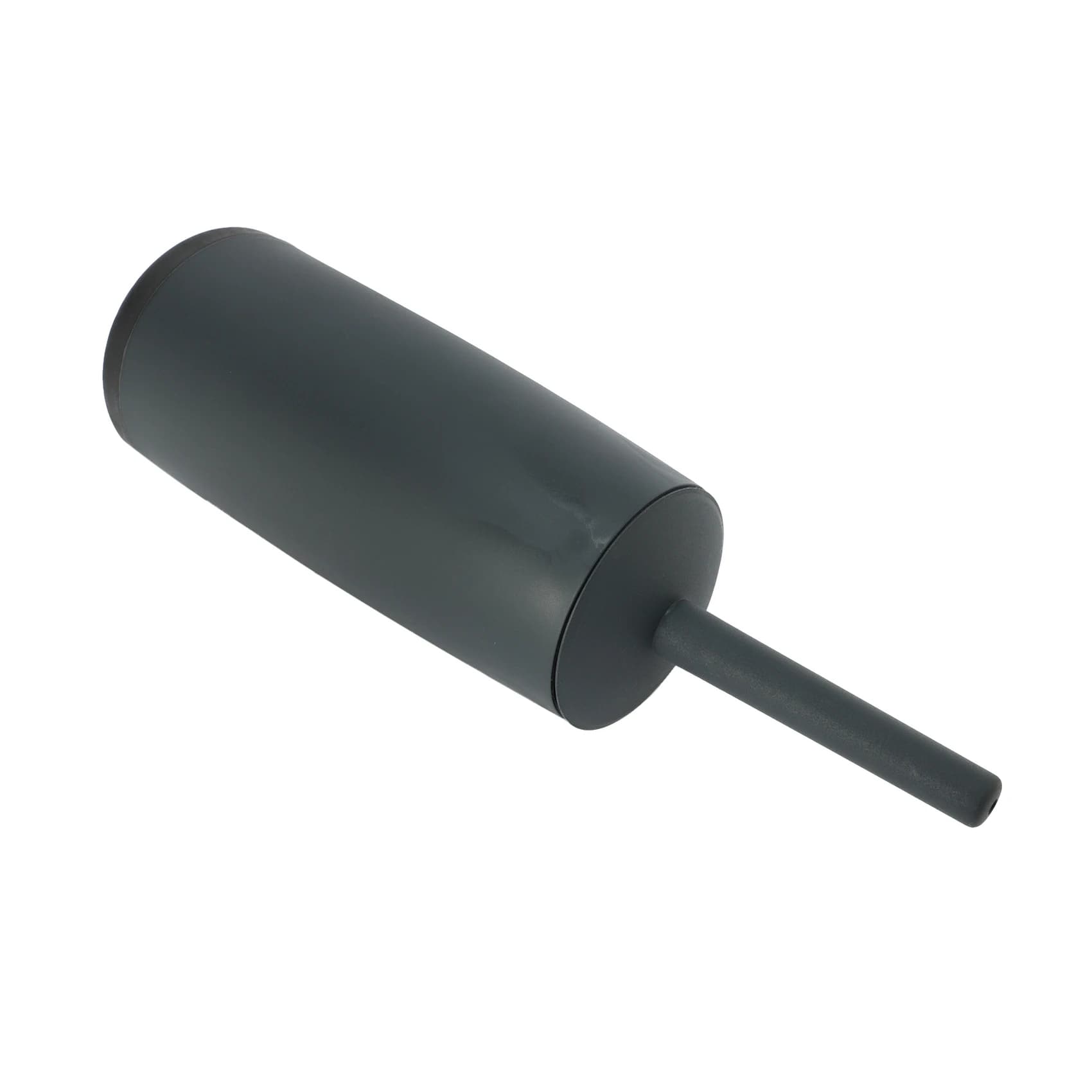 MAKE-3X Scopino e supporti per WC Scopino per WC con supporto Grigio scuro per bagni Scopino per WC dal design moderno con coperchio