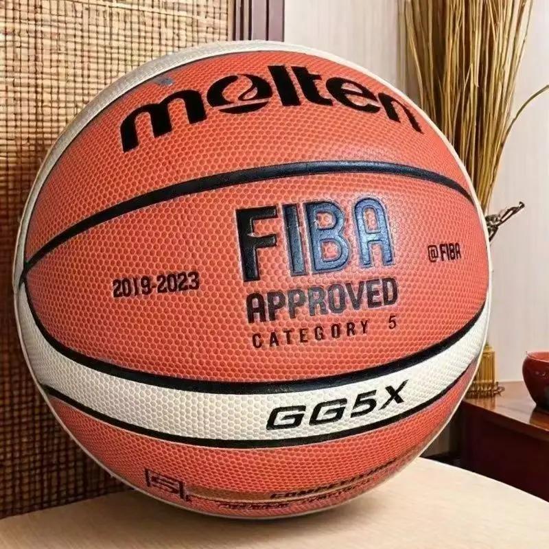 Molten GG5X  Basketball 5 Number Wet Proof Wear Resistant PU Soft Leather for Youth Training