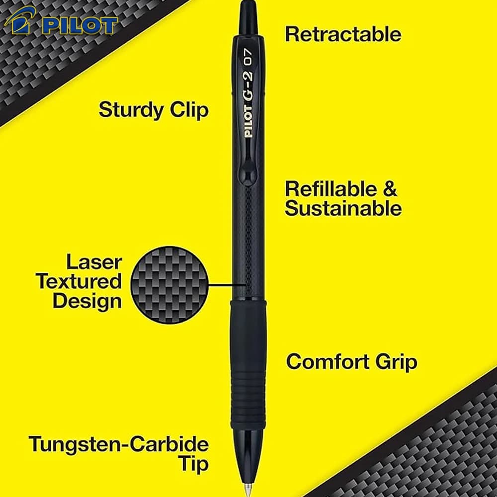 Nuova penna gel pilota giapponese G2 Lama nera Texture in fibra di carbonio Penna roller limitata 0,7 mm Inchiostro nero Cancelleria per il ritorno a scuola