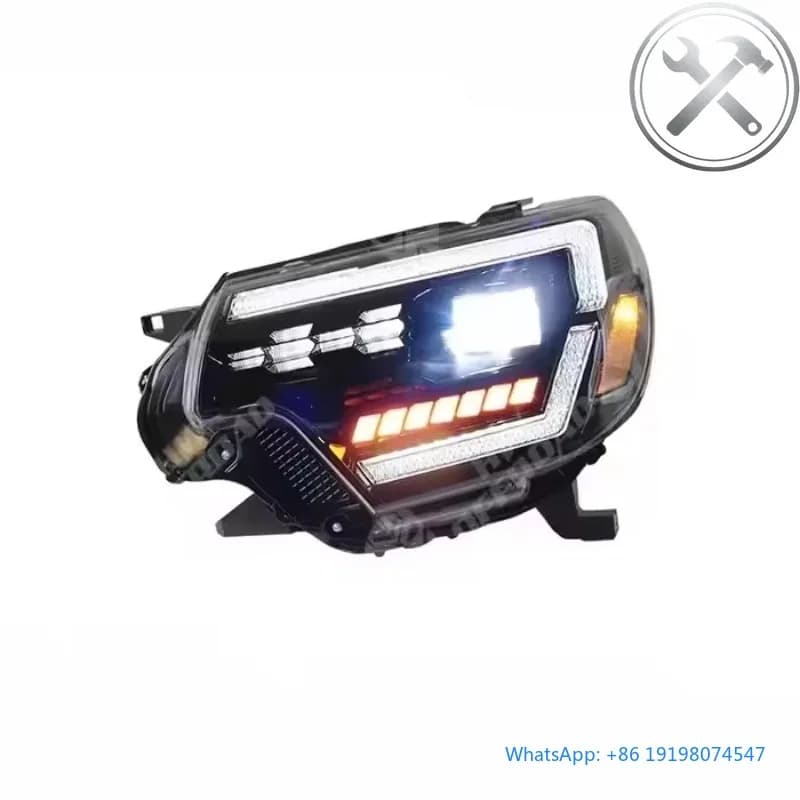 Fari a LED con Indicatori di Direzione Sequenziali per Veicoli Fuoristrada 2012-2015, Gruppo Ottico a Doppio Proiettore 6000K Impermeabile, Illuminazione Auto