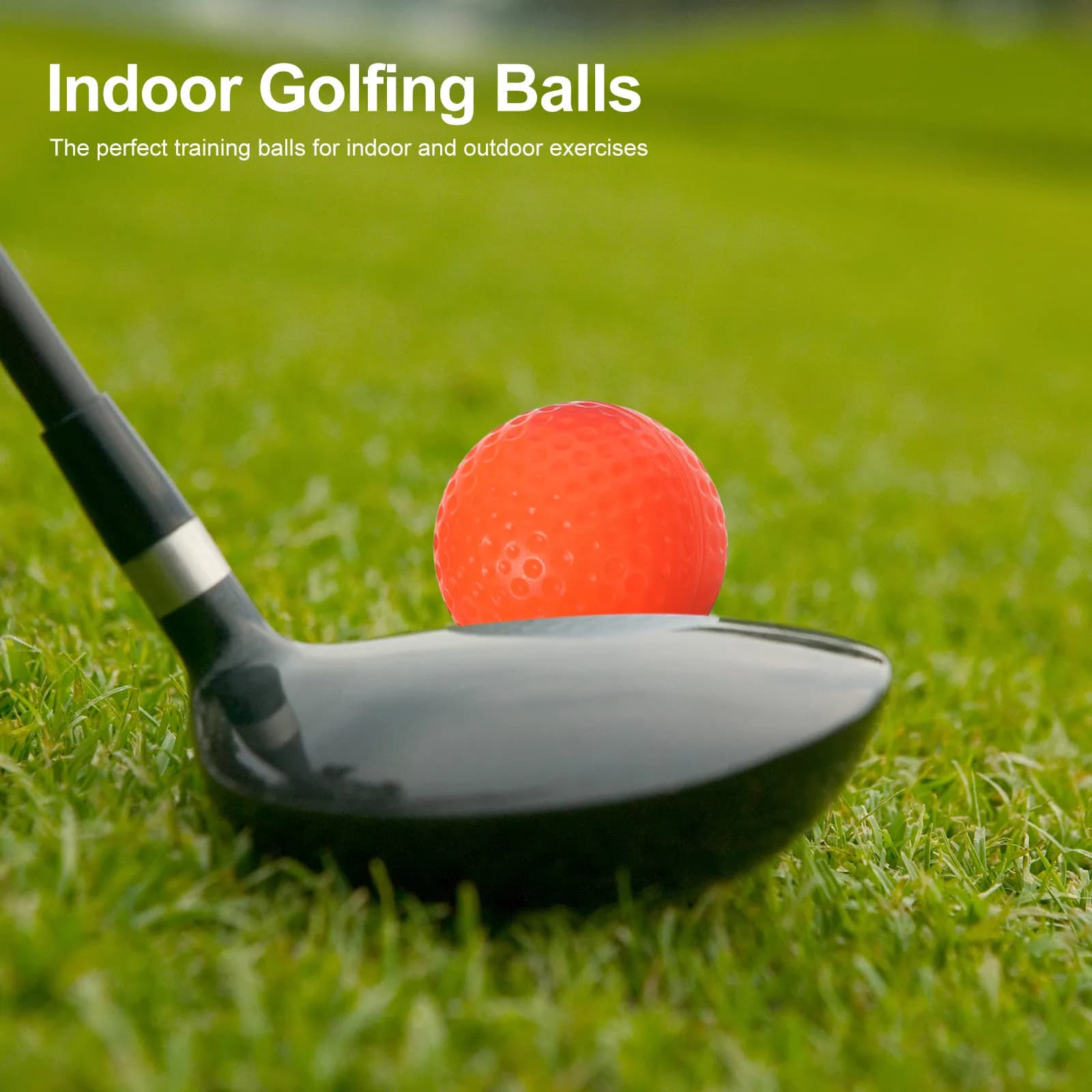 22Pcs Golf Training Balls Hollow Non-Porous Lightweight Practice Ball Indoor Safety Swing Soft Colorful Design for Beginners and