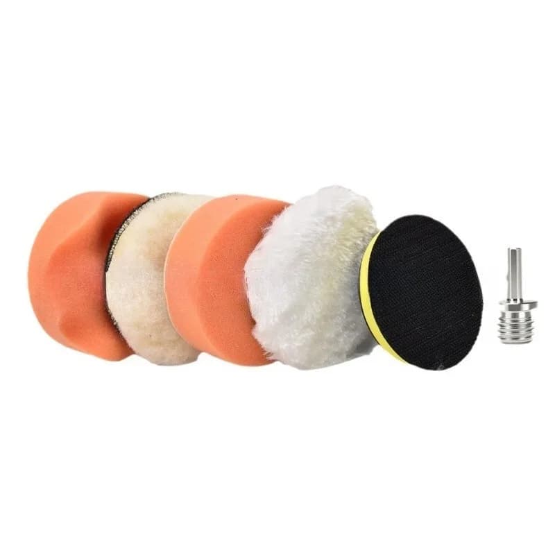 Kit Lucidatura Auto 6 Pezzi: Tamponi Lucidanti 3/4/5 Pollici, Dischi per Lucidatura Auto, Spugne per Ceratura, Accessori per Lucidatrice Auto