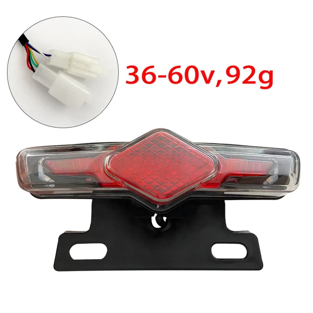 D06 36V 48V 60V Rear Bicycle Lamp Waterproof LED Night Driving Warning E-bike Bicycle Accessories