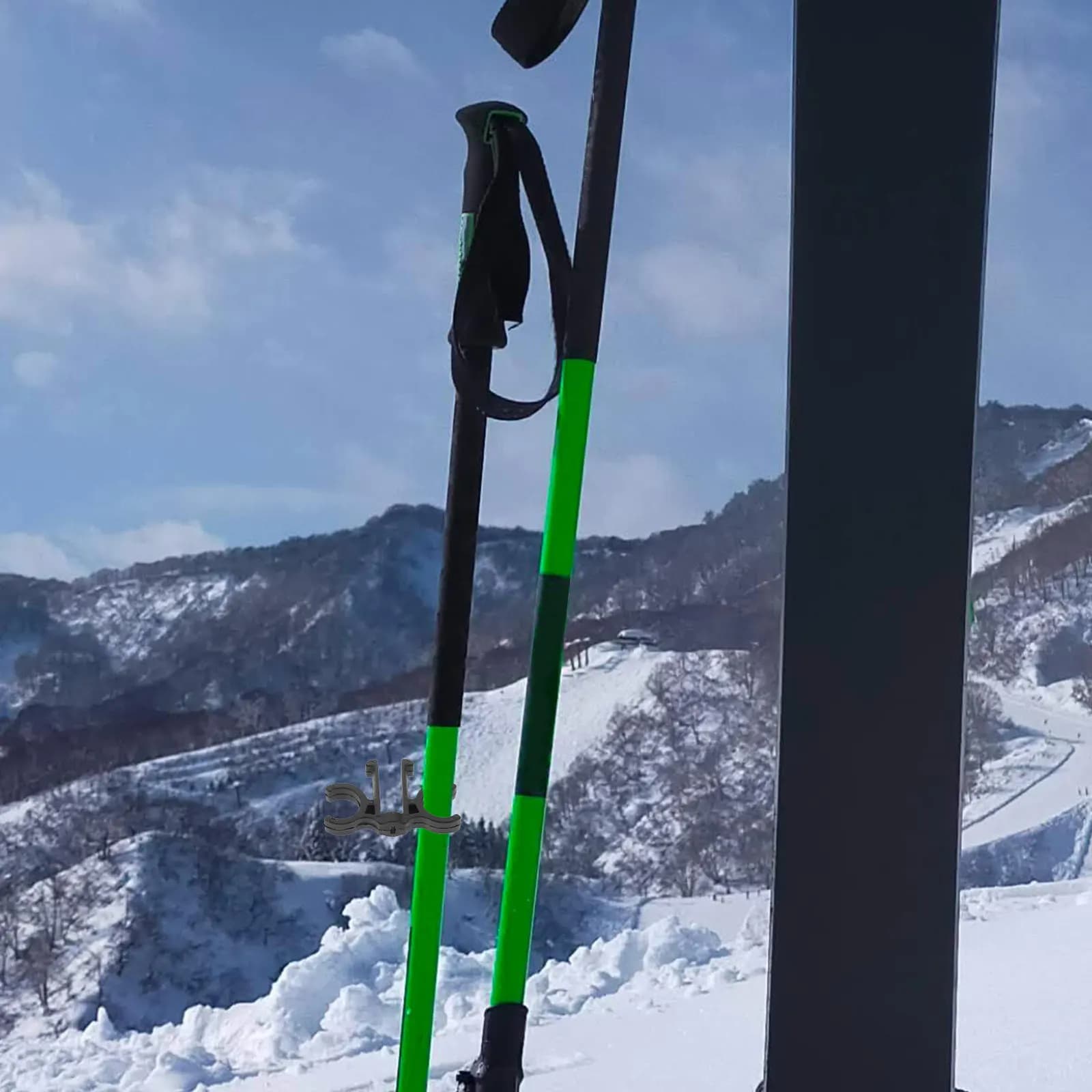 Set di 5 Clip per Bastoncini da Trekking, Fibbia di Collegamento in Plastica, Supporto a Sgancio Rapido, Organizzatore per Bastoni da Passeggio e Canne da Pesca