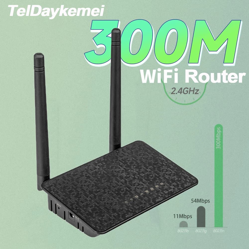 Router wireless Ripetitore di portata Wifi 300M con antenne ad alto guadagno 5 * 6dBi Estensione Wi-Fi a copertura più ampia per l'home office