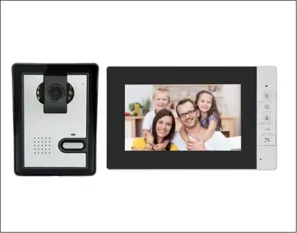 Schermo IPS da 7 pollici 4 Videocitofono cablato Citofono AHD Campanello di sicurezza domestica Visualizzatore visivo per telecamera di sorveglianza domestica