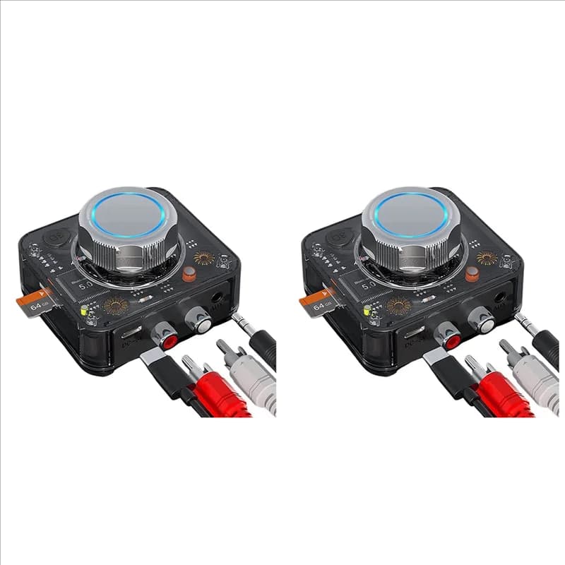 2X Ricevitore audio Bluetooth 5.0 Adattatore wireless stereo 3D Scheda TF RCA 3,5 mm 3,5 Jack AUX per altoparlante cablato Headphone-Y41A