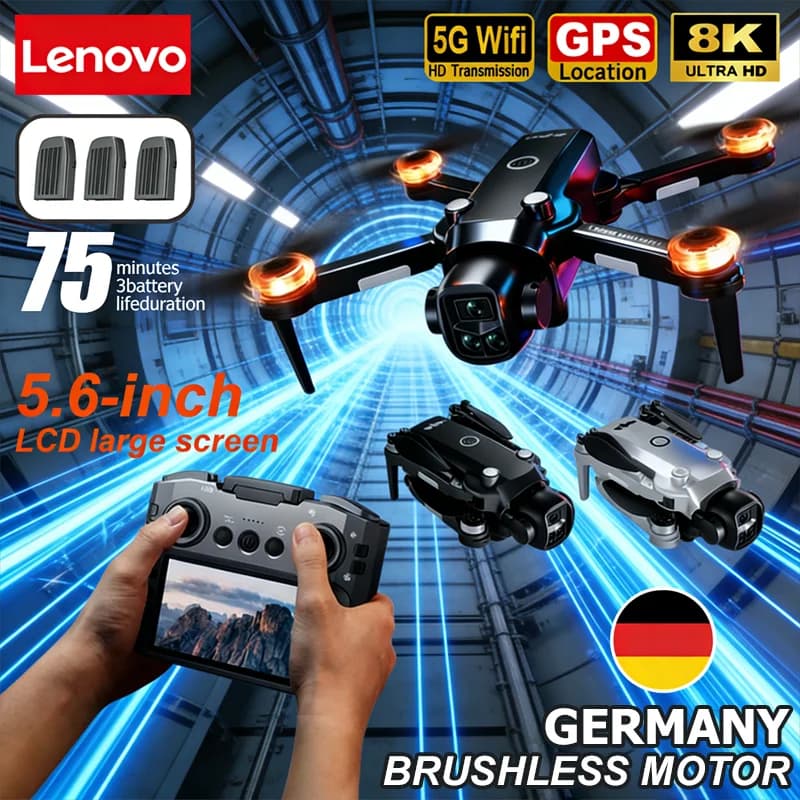 Lenovo V156 MAX Drone 8K Aerial HD Dual Camera Photography Intelligent Obstacle Avoidance Brushless Power WIFI GPS Return Drone