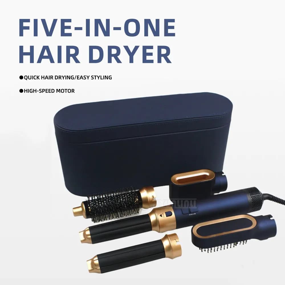 5 In 1 Hair Styling Device Automatic Curling Iron European And American Standard High-Speed Hair Dryer Multifunctional