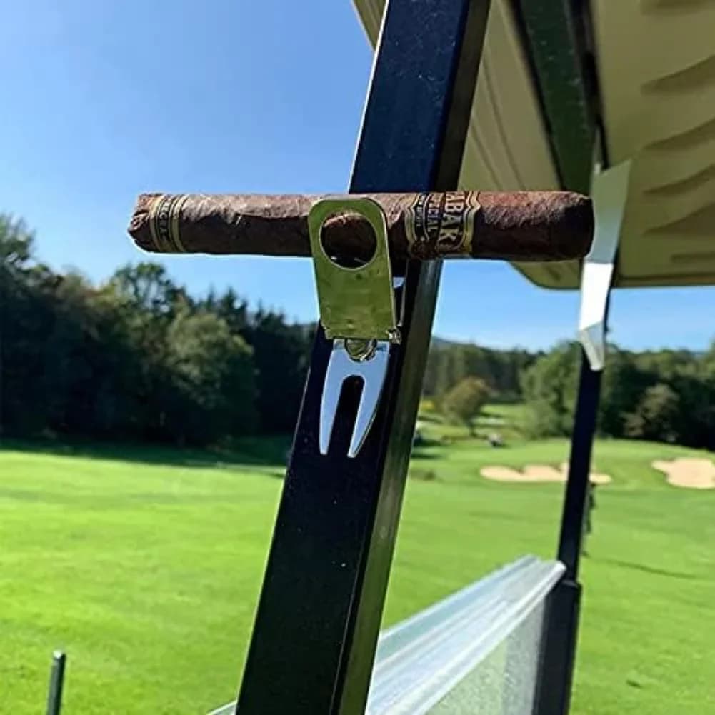 Supporto magnetico da golf con indicatore di palla e strumento di riparazione Divot 2 pezzi Accessori in lega di zinco per esigenze pratiche di golf