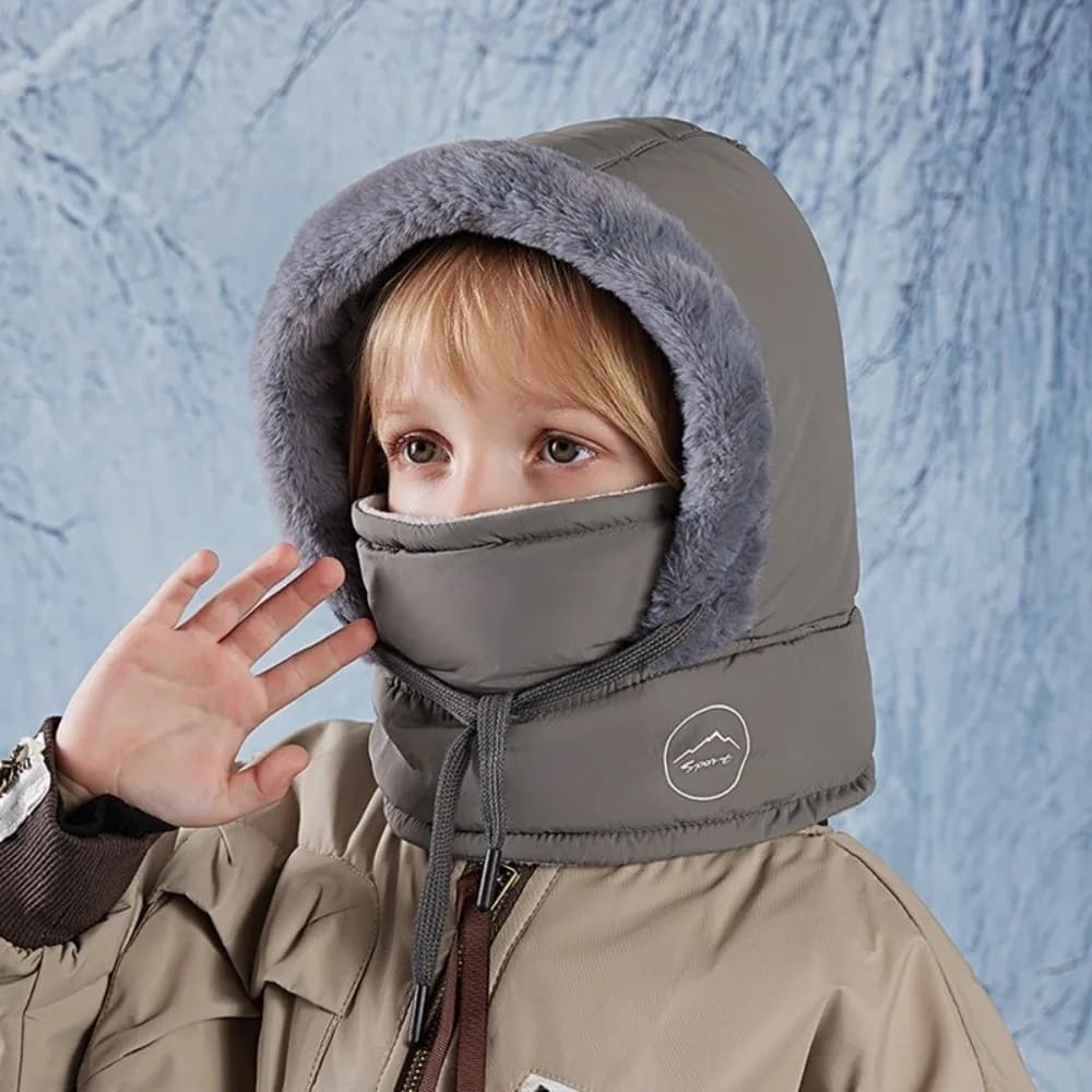 Mantieni caldo Cappello da ciclismo invernale 3 in 1 Resistente al freddo Antivento Sciarpa calda Maschera per il viso Fodera in pile Velluto Lei Feng Cappello Sci
