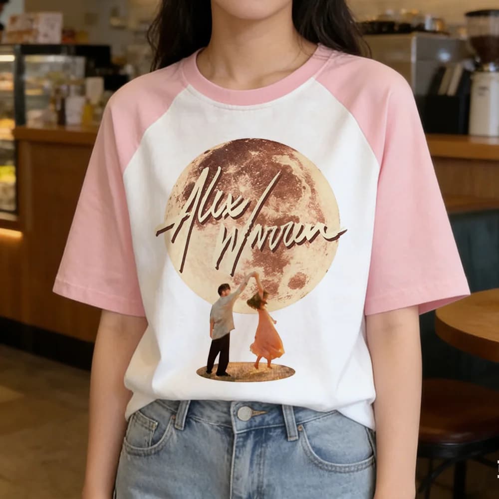 Alex Warren shirt girl 80s Psychedelic aesthetic Y2k Gothic Pop Culture tshirt Y2k Digital women kawaii Retro 2000s