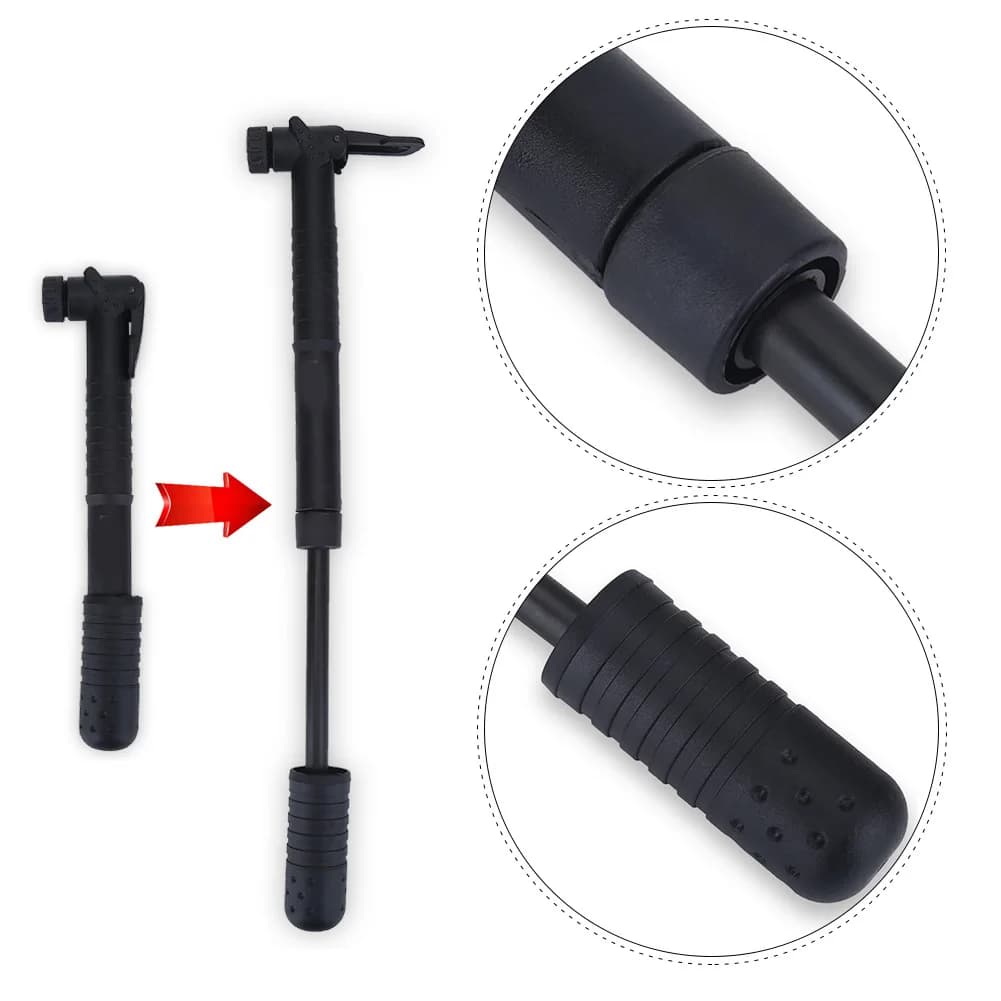 Pompa per Bicicletta, Gonfiatore Portatile in Nylon Mini 120 PSI per Pneumatici da Ciclismo