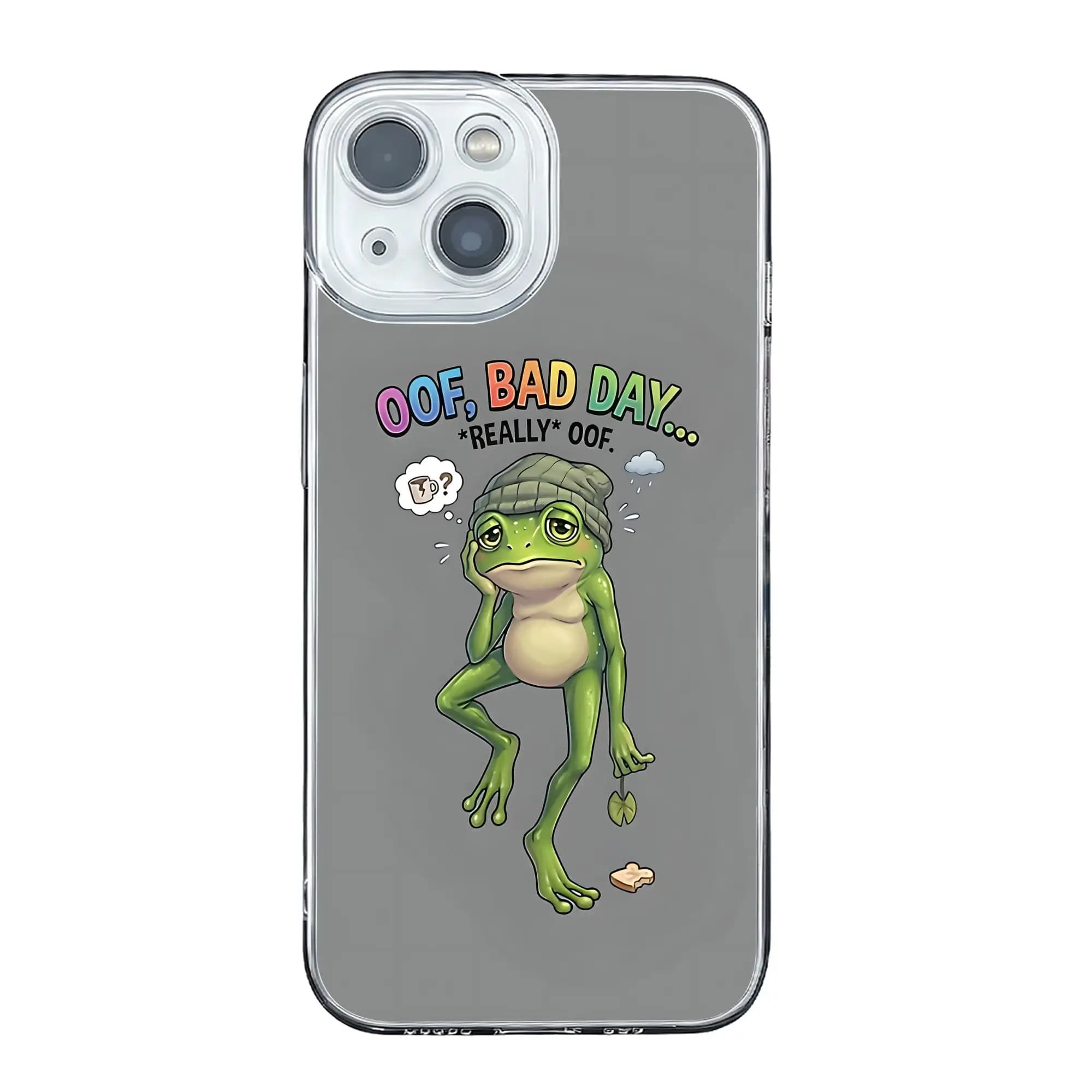 FROG ON A BAD DAY Cover Antiurto per iPhone 17 16 15 14 13 12 11 Pro Max