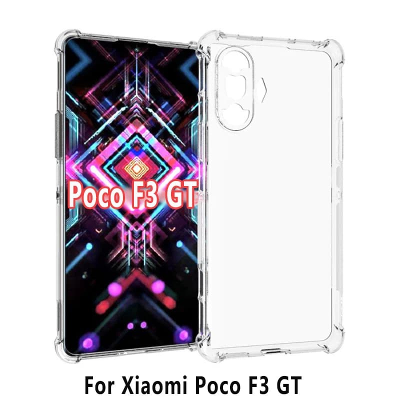 Per Xiaomi Poco F3 GT 5G Custodia Trasparente Airbag Silicone TPU Copertura Posteriore Del Telefono Cassa Del Telefono per Xiaomi Poco F3 GT F3GT PocoF3GT 5G